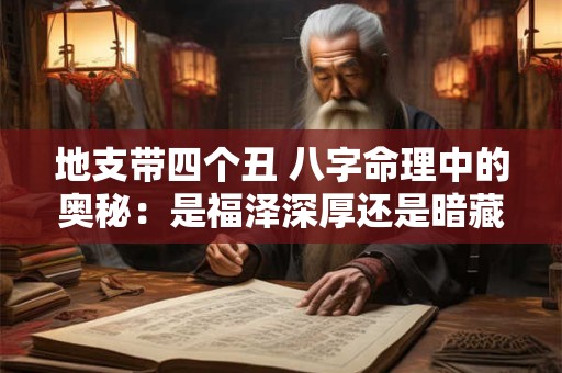 地支带四个丑 八字命理中的奥秘：是福泽深厚还是暗藏危机