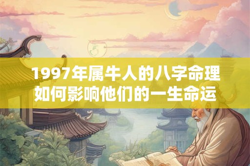 1997年属牛人的八字命理如何影响他们的一生命运