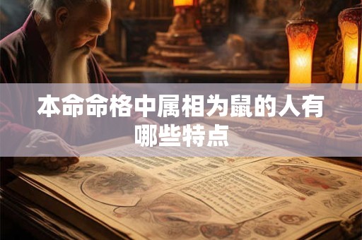本命命格中属相为鼠的人有哪些特点