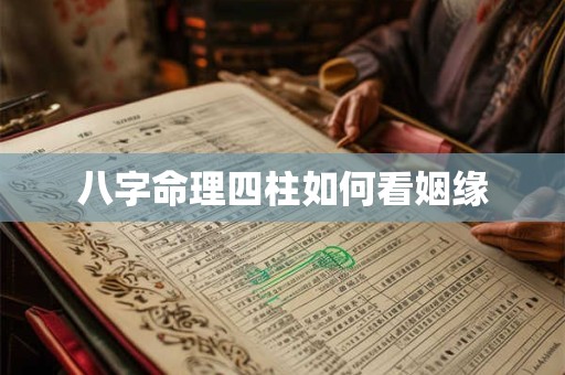 八字命理四柱如何看姻缘