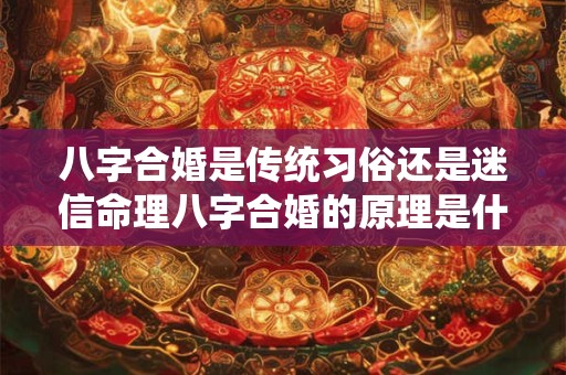 八字合婚是传统习俗还是迷信命理八字合婚的原理是什么