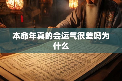 本命年真的会运气很差吗为什么