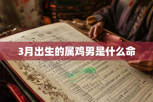 3月出生的属鸡男是什么命