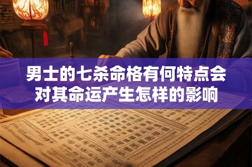 男士的七杀命格有何特点会对其命运产生怎样的影响