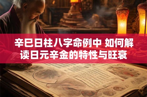 辛巳日柱八字命例中 如何解读日元辛金的特性与旺衰