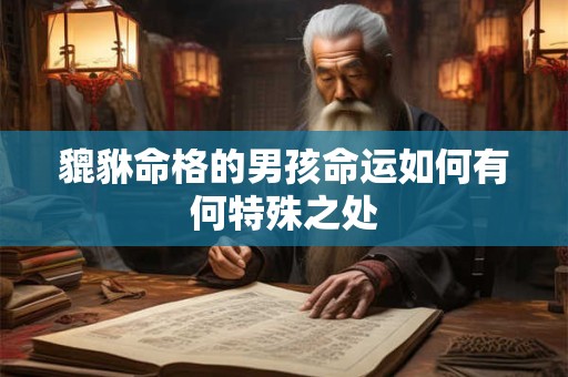 貔貅命格的男孩命运如何有何特殊之处