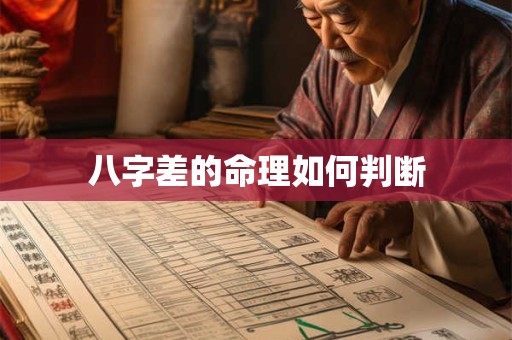 八字差的命理如何判断