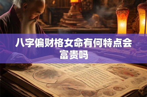 八字偏财格女命有何特点会富贵吗