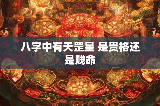 八字中有天罡星 是贵格还是贱命