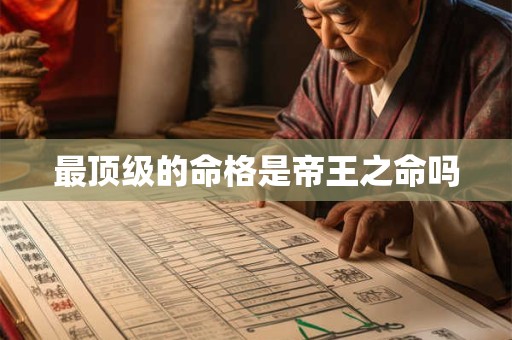 最顶级的命格是帝王之命吗
