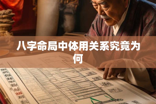 八字命局中体用关系究竟为何
