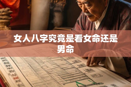 女人八字究竟是看女命还是男命