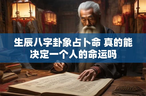 生辰八字卦象占卜命 真的能决定一个人的命运吗