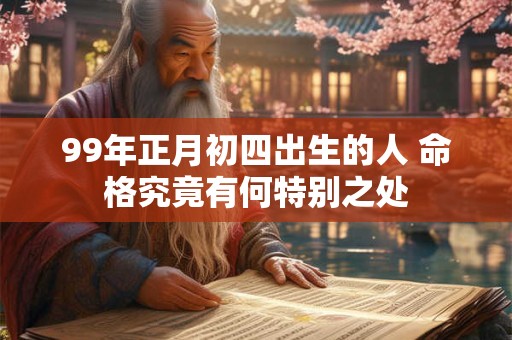 99年正月初四出生的人 命格究竟有何特别之处