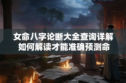 女命八字论断大全查询详解 如何解读才能准确预测命运