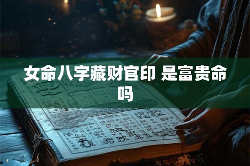 女命八字藏财官印 是富贵命吗