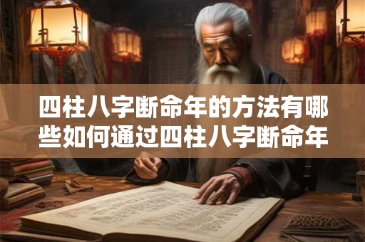 四柱八字断命年的方法有哪些如何通过四柱八字断命年