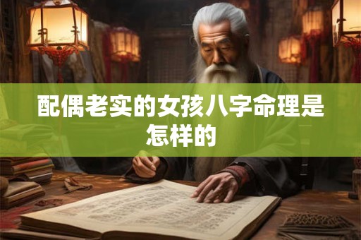 配偶老实的女孩八字命理是怎样的