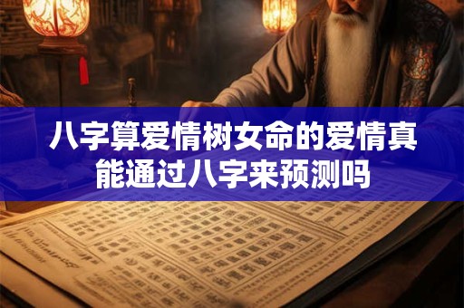 八字算爱情树女命的爱情真能通过八字来预测吗