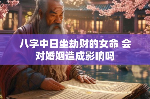 八字中日坐劫财的女命 会对婚姻造成影响吗