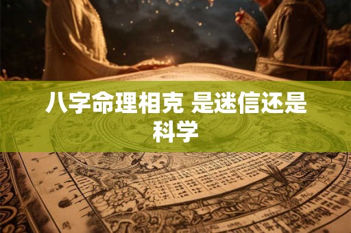 八字命理相克 是迷信还是科学
