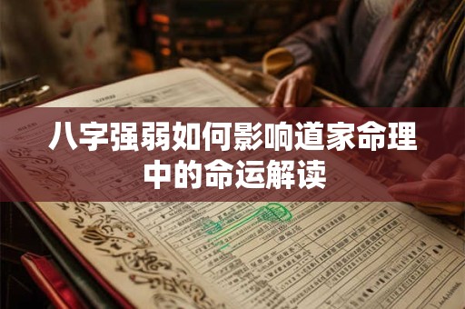 八字强弱如何影响道家命理中的命运解读