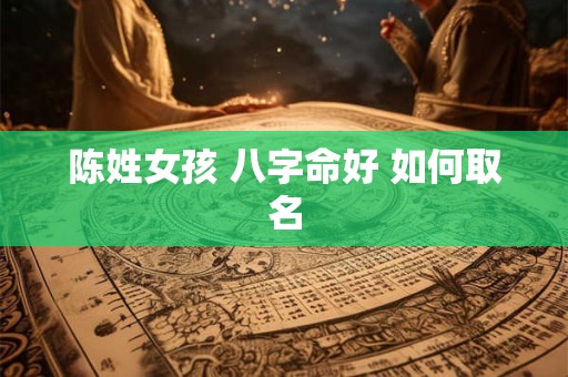 陈姓女孩 八字命好 如何取名