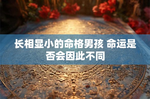 长相显小的命格男孩 命运是否会因此不同