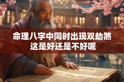 命理八字中同时出现双劫煞 这是好还是不好呢