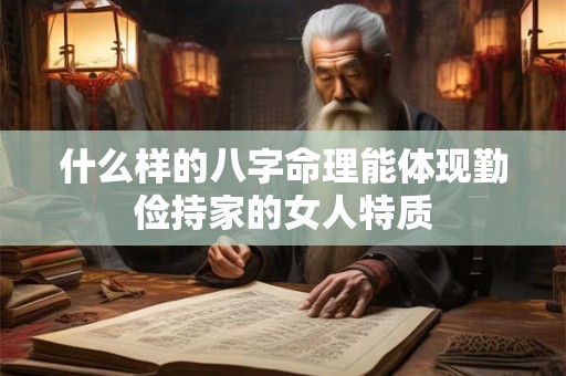 什么样的八字命理能体现勤俭持家的女人特质