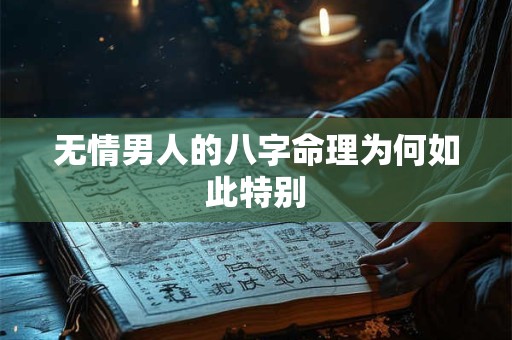 无情男人的八字命理为何如此特别