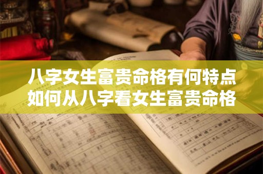 八字女生富贵命格有何特点如何从八字看女生富贵命格