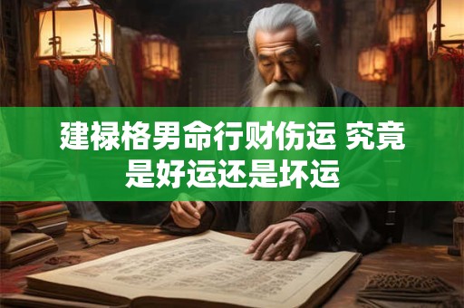 建禄格男命行财伤运 究竟是好运还是坏运