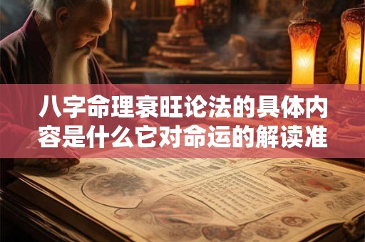 八字命理衰旺论法的具体内容是什么它对命运的解读准确吗
