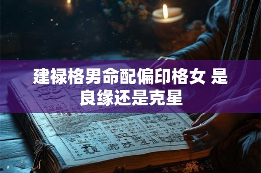 建禄格男命配偏印格女 是良缘还是克星