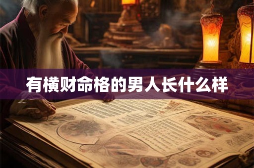 有横财命格的男人长什么样