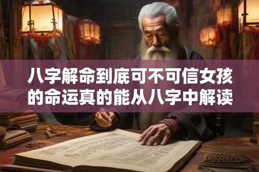 八字解命到底可不可信女孩的命运真的能从八字中解读吗