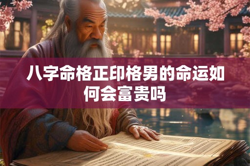 八字命格正印格男的命运如何会富贵吗