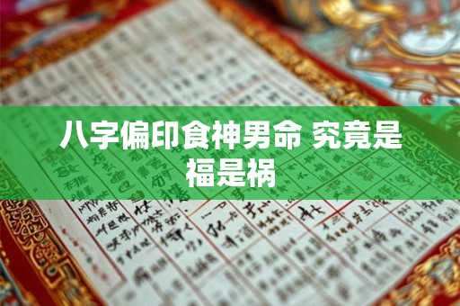 八字偏印食神男命 究竟是福是祸