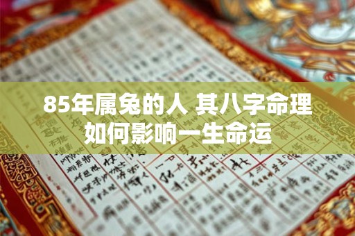 85年属兔的人 其八字命理如何影响一生命运