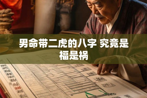 男命带二虎的八字 究竟是福是祸