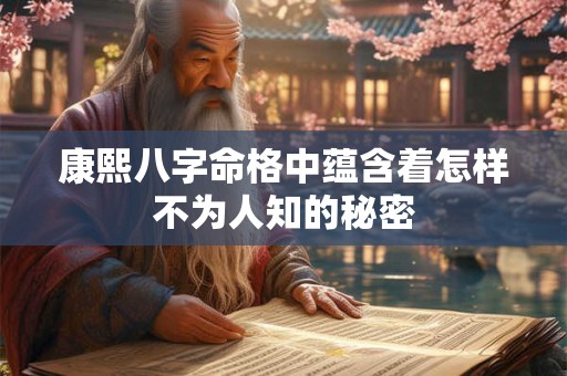 康熙八字命格中蕴含着怎样不为人知的秘密