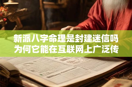 新派八字命理是封建迷信吗为何它能在互联网上广泛传播