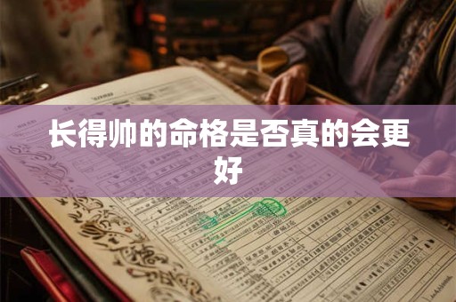 长得帅的命格是否真的会更好