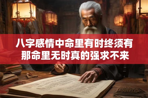 八字感情中命里有时终须有 那命里无时真的强求不来吗