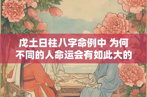 戊土日柱八字命例中 为何不同的人命运会有如此大的差异