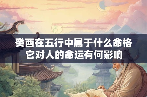 癸酉在五行中属于什么命格它对人的命运有何影响