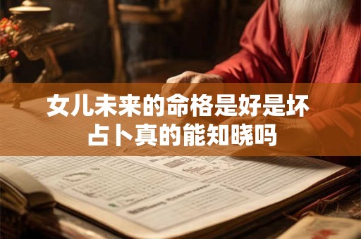 女儿未来的命格是好是坏 占卜真的能知晓吗