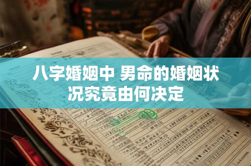 八字婚姻中 男命的婚姻状况究竟由何决定