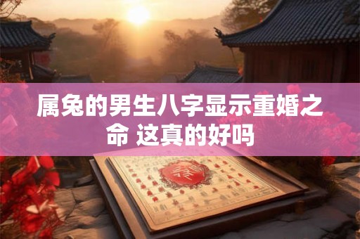 属兔的男生八字显示重婚之命 这真的好吗
